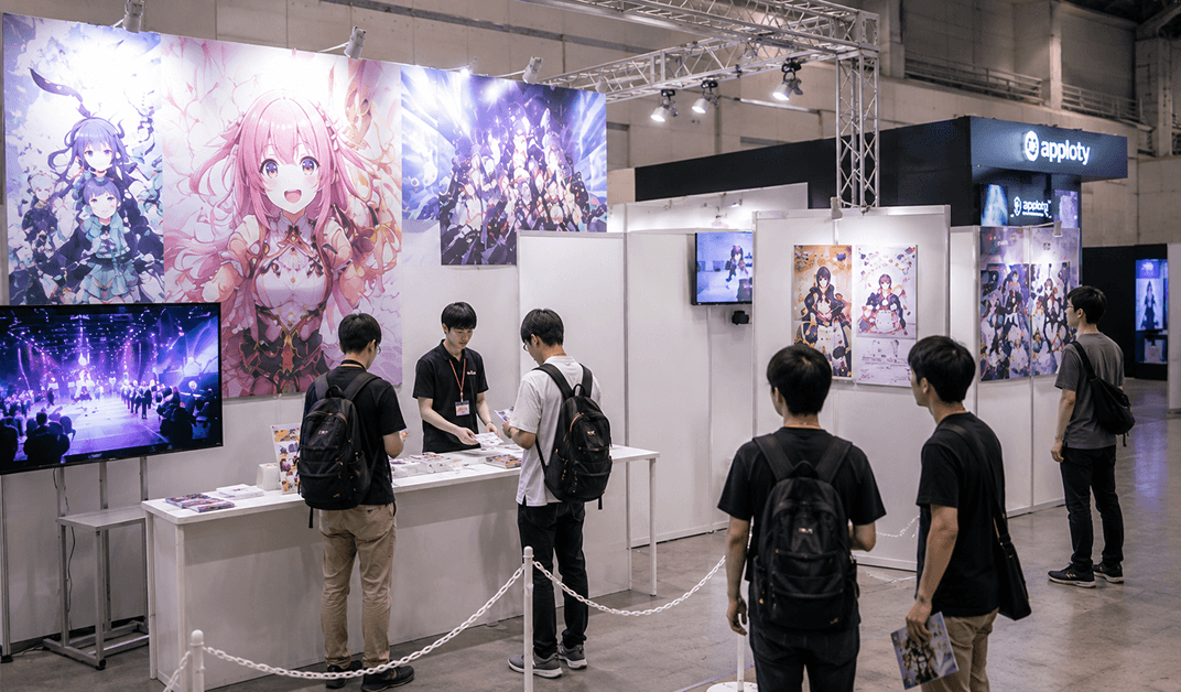 出展ブースの人流分析
